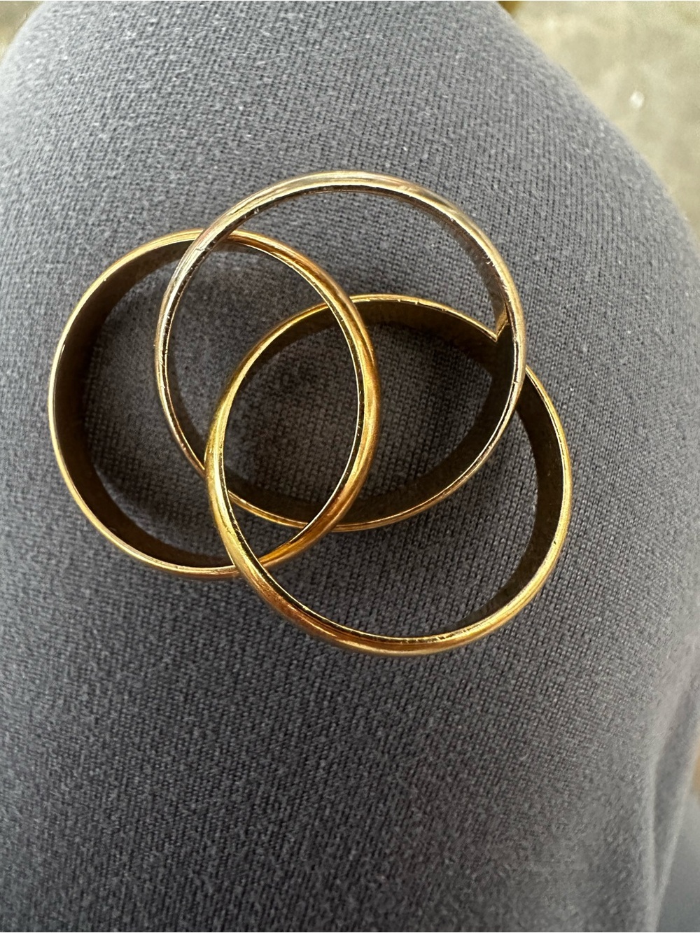 Cartier rolling ring 3 tone - Picture 7 of 8